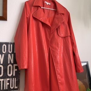 Orange Trench Coat
